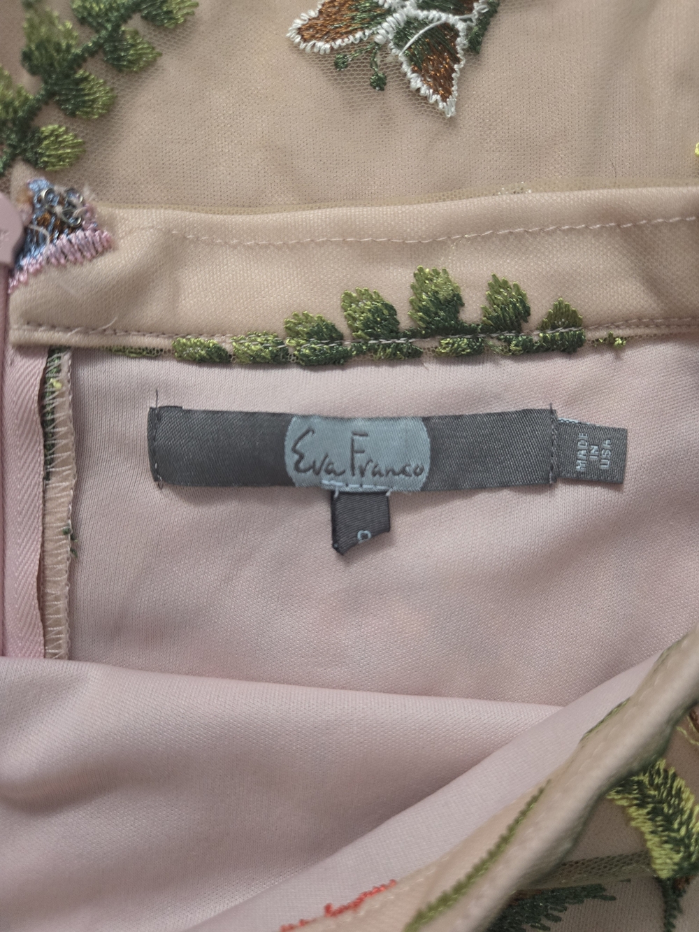 Embroidered Floral Sheer Midi Skirt - Blush Pink - Picture 5 of 16